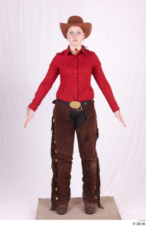  Photos Woman in Cowboy suit 1 Cowboy a poses historical clothing whole body 0001.jpg